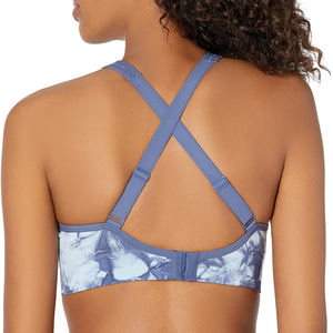 Soutien-gorge de sport sans fil personnalisé pour femme, coupe intégrale, en modal, col en U, push-up - Product Image 3