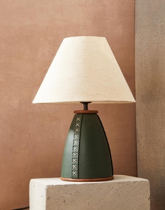 Luxury green bodh metal <b>table</b> <b>lamp</b> <b>base</b> oem odm low moq factory price wholesale bulk supply fast shipping no shade - Product Image 6