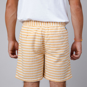 Shorts d'été décontractés pour hommes, tendance, taille mi-haute élastique, en toile 100% coton de haute qualité, respirants et à séchage rapide, style streetwear hip-hop - Product Image 2