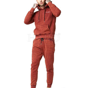 Trending Casual Wear Style Acid Wash <b>Tracksuit</b> Comfortable Cotton Hoodie And Sweatpants Matching Outfit - Product Image 2