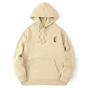Sudadera con Capucha Casual para Hombre, Estampada, con Hombros Caídos, Manga Larga, Cordón Ajustable y Bolsillo, Diseño Personalizado Disponible - Product Image 1