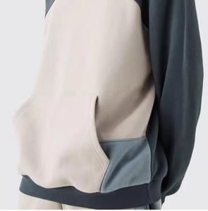 Ensemble de survêtement oversize color block pour homme – Sweat à capuche et pantalon de jogging coupe ample, tenue streetwear 2 pièces - Product Image 3