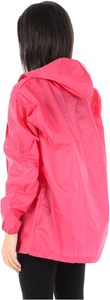 Chaqueta cortavientos impermeable con capucha, informal, estilo urbano, con bloques de color, plegable, para viaje. - Product Image 5