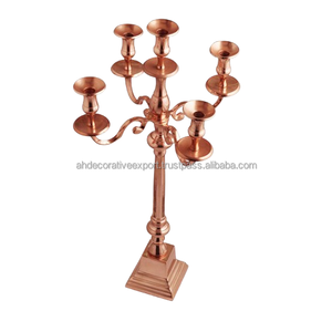 Luxury <b>Table</b> Top Nickel Plated 5 Arm Candelabra <b>for</b> Hotel/Restaurant/Party Decoration High Quality Aluminum Handmade Candelabra - Product Image 4