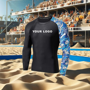 Venta al por mayor personalizado impreso de manga larga MMA Rash Guard compresión Fitness ropa - Product Image 1
