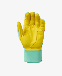 Guantes de Bateo de Béisbol Personalizados por Sublimación, Transpirables, con Impresión a Todo Color, Dorso Perforado, Palma con Agarre Blanco y Correa para la Muñeca - Product Image 5