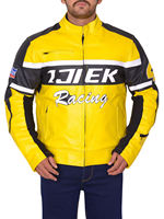 Veste en cuir élégante pour homme, style motard, en cuir de vachette de haute qualité, imperméable, écologique, multi-usages
