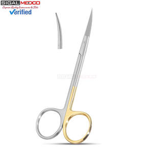 ชุดกรรไกรผ่าตัดขนาดเล็กไอริส 4.5 นิ้ว แบบตรง CVD ใบมีดหยัก Super-Cut ปลายแหลมละเอียด เครื่องมือผ่าตัดสำหรับตัดเยื่อหนัง ตัดเยื่อช้ำ และเย็บแผล - Product Image 4