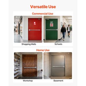 Barra de Empuje de Acero Inoxidable de 41 Pulgadas para Puertas de Salida de Emergencia Comerciales - Product Image 6
