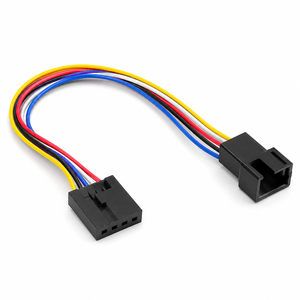Adaptateur de connecteur de ventilateur PWM 5 broches vers 4 broches standard, rallonge et câble pour carte mère PC - Product Image 1