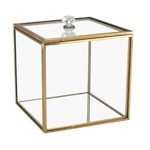 Minimalist Metal And <b>Glass</b> Jewelry Box With Sleek Design For Modern Home Decoration And Storage Purposes - Product Image 3