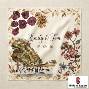 Pañuelo Cuadrado Moderno con Estampado Personalizado, Estilo Seda, Chal de Moda, Envoltura para la Cabeza, Marca Privada, Fabricante Textil OEM ODM - Product Image 6