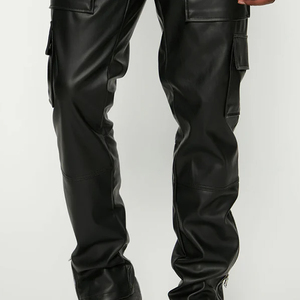 High Quality High Best Price 100% Genuine <b>Men</b> <b>Leather</b> <b>Pants</b> Breathable Customized Color Waterproof Eco-Friendly High Casual Sale - Product Image 6