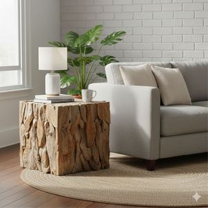 TEAK ROOT CUBE FOREST <b>TABLE</b> - Product Image 5
