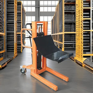 Empileur manuel hydraulique pour rouleaux de papier, élévateur robuste pour la manutention des matériaux, idéal pour l'impression, l'emballage, l'entrepôt et l'usage industriel - Product Image 3