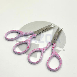 Ciseaux professionnels roses à motifs, en acier inoxydable de qualité supérieure, coupe-fil de précision pour broderie, couture et tailleur - Product Image 3