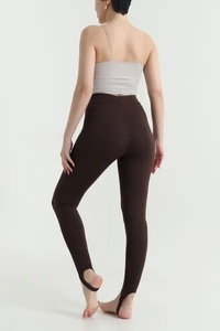 Nouveau design élégant Leggings sans couture pour femme, couleur unie, taille haute élastique, effet ventre plat, broderie torsadée, écologiques, logo sur la jambe gauche - Product Image 4