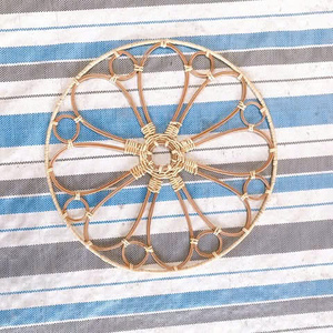Vietnam Handmade Natural Rattan Charger Plate Round Wicker Decorative Tray Dining <b>Table</b> Styling Wholesale - Product Image 2