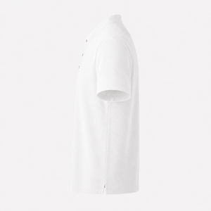 เสื้อโปโลผู้ชายคุณภาพสูง ผ้าถัก สีพื้น เรียบง่าย นุ่มสบาย ระบายอากาศได้ดี ทรงปกติ - Product Image 3