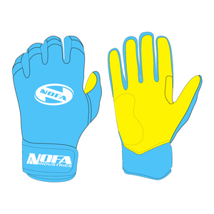 Gants de baseball/softball en cuir rembourrés antidérapants ambidextres Nofa Industries pour adultes, professionnels, hommes, femmes, sur mesure XXL XL - Product Image 4