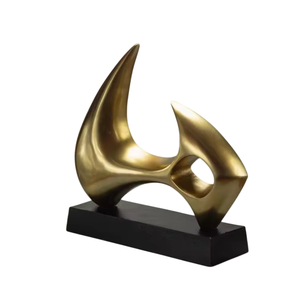 Escultura Metálica Decorativa Clásica, Objetos de Metal con Acabado Brillante para Mesa, Adornos para Decoración de Bodas y Regalos - Product Image 4