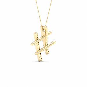 Colgante de Diamante Cultivado en Laboratorio con Corte Redondo en Oro de 10K, 14K, 18K, Plata 925, 935, Joyería Moderna para Regalo de Aniversario de Bodas - Product Image 3