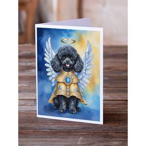 My Angel การ์ดเปล่าขนาด5x7พุดเดิ้ลสีดำแพ็คการ์ดอวยพร8ซอง A7แปลกๆพร้อมการ์ดอวยพร - Product Image 2