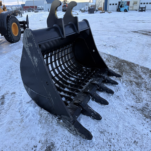 400 <b>Series</b> E400BS96-<b>6</b> Excavator Skeleton Bucket 96-inch Heavy Duty Screening Attachment - Product Image 1