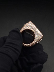 Bagues Iced Out pour Hommes, Moissanite Clarté VVS, Bagues de Championnat, Bagues Statement, Bague Personnalisée, Bijoux Hip Hop - Product Image 2