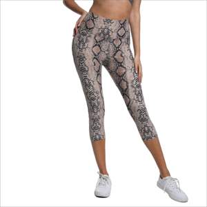 Leggings de sport taille haute en Spandex et Polyester, couleur unie, longueur intégrale, sans couture, pour le sport, prix de gros, personnalisable - Product Image 1