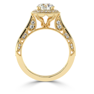 Anillo de Oro Rosa de 14 Quilates con Diamante Natural de 1.63 Quilates, Color H, Claridad VS1, Talla 5, Hecho a Mano, Impresionante, de AJRETAIL - Product Image 4