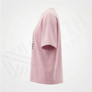 Camiseta de Mujer con Estampado a Color Personalizado, Logotipo con Transferencia Térmica, Algodón, Manga Corta, para Venta al Por Mayor, Ropa Moderna - Product Image 3