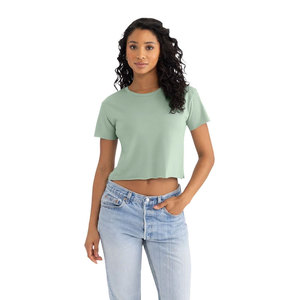 T-shirt court vierge en gros pour impression personnalisée, impression à la demande, crop top de festival pour femme 5080 - Product Image 1
