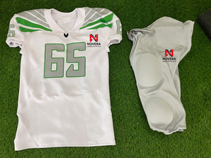 Custom Team American Football Jersey Mens Short Sleeve V <b>Neck</b> Flexible Stretch <b>Padded</b> Breathable Performance Training Apparel - Product Image 2