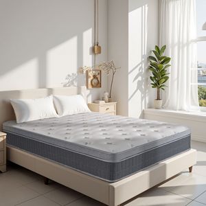 Materasso Ibrido in Memory Foam da 14 Pollici con Molle Insacchettate, Supporto Medio-Rigido, Isolamento del Movimento, Caratteristiche Ortopediche - Product Image 1