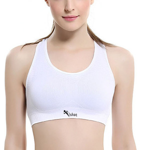 High Quality Women's High Support <b>Racerback</b> Breathable Polyester Yoga Fitness Running Gym Sports <b>Bras</b> - Product Image 3
