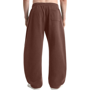 Pantalon de survêtement ample et large pour homme, en molleton, avec cordon de serrage à la taille, décontracté, commande en gros - Product Image 1