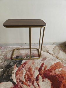 Heavy Duty Iron Metal <b>Side</b> <b>Table</b> with Display Stand for Living Room <b>Sofa</b> C Type <b>Table</b> or Bed <b>Side</b> Stand Backless Design - Product Image 2