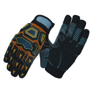 Gants de travail mécaniciens haute performance, anti-vibrations, imperméables, résistants aux chocs et aux coupures, en cuir synthétique - Product Image 5