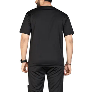 Conjunto deportivo de verano para hombre con logotipo bordado personalizado, de alta calidad, camiseta y pantalón a precio económico. - Product Image 5