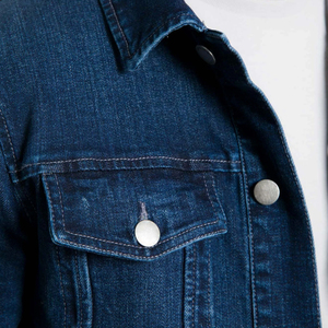 New Arrival New Stylish <b>Man</b> <b>Jackets</b> Denim Winter Denim Pocket Ripped <b>Jacket</b> Plus Size Button Front Denim Jeans <b>Jacket</b> for <b>Man</b> - Product Image 4