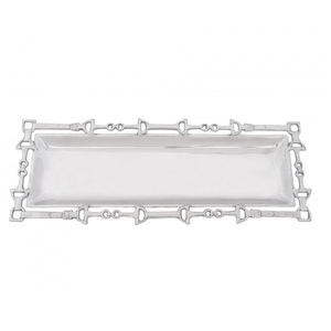 Modern Rose <b>Gold</b> Dimpled Metal Tray Elegant Hammered Rectangular Centerpiece Decorative Copper-Finished Platter for Vanity - Product Image 3