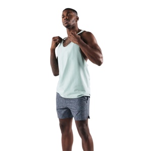 Débardeur de fitness sans manches pour homme, tricoté avec perles, 100 % coton, léger, respirant, pour la gym, la musculation, style vintage, coupe musclée, plage - Product Image 1
