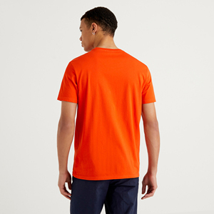 High Quality Heavyweight Cotton Distressed Men's T-shirts Oversized Custom logo Round Neck Cropped Men Boxy Fit Fashion t Shirt - Product Image 5