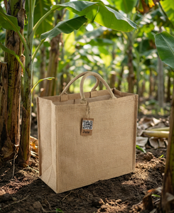 Bolsa de tela de fibra de plátano |   Bolsa de Compras 100% Biodegradable de Alta Resistencia |   Bolsa de Hombro de Lona Sostenible Premium para Comercio Minorista - Product Image 2