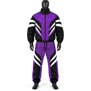 2026 Custom <b>Nylon</b> Zip-up Windbreaker Jacket Pants Set Two-Piece <b>Jogger</b> Polyester Windbreaker Tracksuits For Sale - Product Image 4