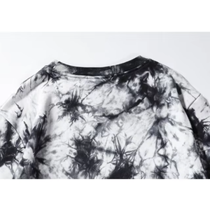 Sweat-shirt personnalisé avec logo pour homme, tie-dye, streetwear oversize, col rond, pull unisexe, sweat-shirt imprimé en polaire pour couple, vente en gros - Product Image 2