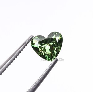 เพชรเม็ดเดี่ยวสีเขียวสวยงามทรงหัวใจ น้ำหนัก 2.0 กะรัต เพชรเพาะเลี้ยงสีเขียวแฟนซี เพชรเม็ดเดี่ยว IGI VVSVS1 เพชรเติมเพชร - Product Image 5