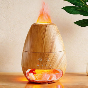 Diffuseur d'arômes en sel de l'Himalaya de qualité supérieure, design moderne sculpté, taille et logo personnalisables, origine Pakistan, finition roche naturelle - Product Image 1
