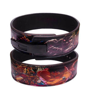 Ceinture de musculation en cuir véritable avec boucle à levier réglable pour la musculation et le bodybuilding - Product Image 2